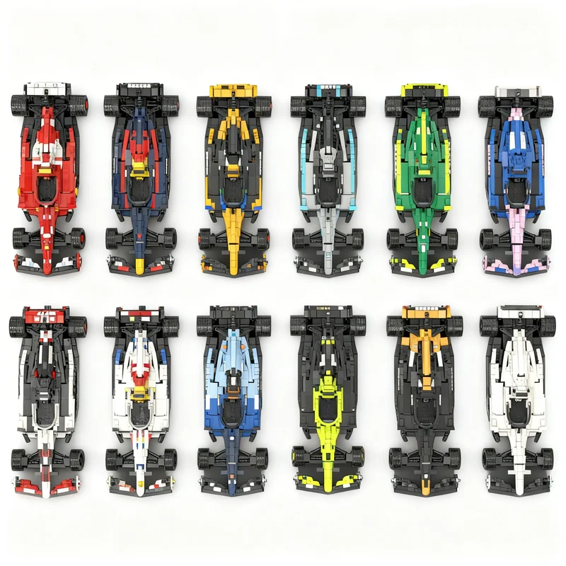 11643pcs MOC Creator Formula 1 Ultimate Collection Pack Model Building Blocks Architecture Toy Christmas Gift Kids Birthday DIY
