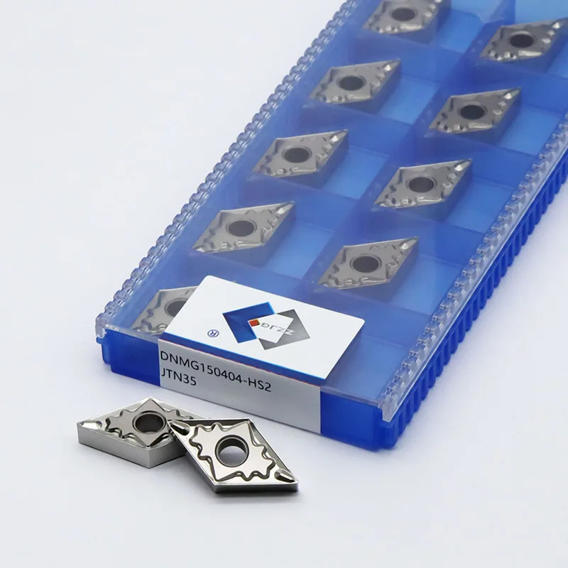 Imagem -02 - Torno Cnc Ferramentas de Corte Tungstênio Cerâmico Revestido Carboneto Torneamento Insere com Furo Dnmg Dnmg150404 Dnmg150408 Hs2 Jtn35 10 Pcs