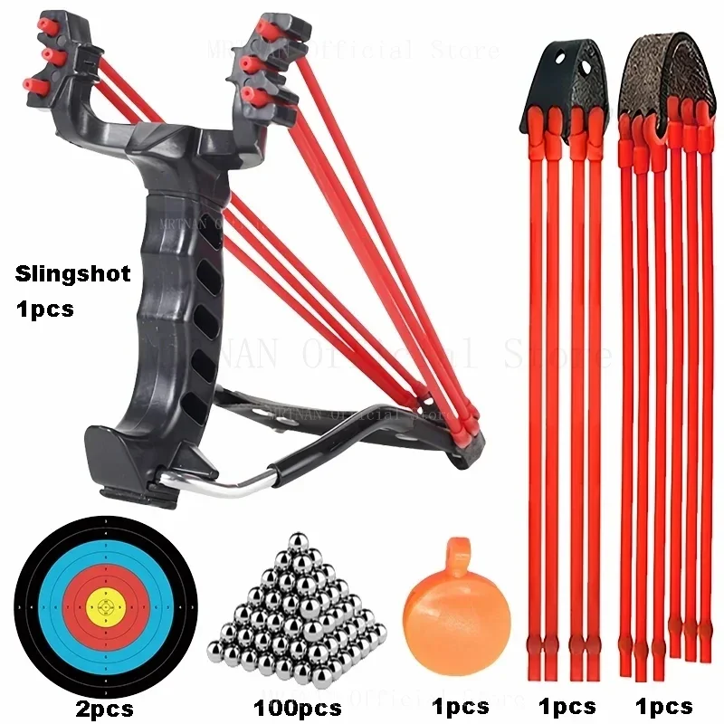 

Full Metal Fishing Wrist Support Slingshot Fish Dart Shooting Slingshot Outdoor Hunting and Fishing Accessories Package