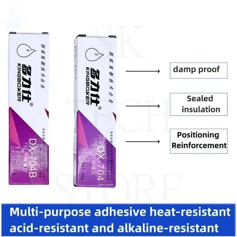 Adesivo epossidico nero/bianco Standard da 3 pezzi, adesivo sigillante, impermeabile, gomma siliconica a polimerizzazione lenta da 55g con indurente