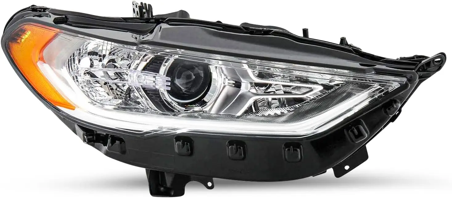 

Projector Headlight Assembly Replacement for 2017 to 2020 Ford Fusion Headlamp w/LED DRL (Right Passenger Side)