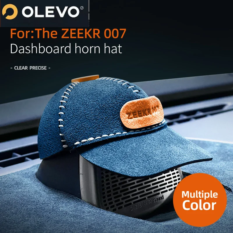 For ZEEKR 007 Car instrument horn decorative hat modification Alcantara suede car Interior accessories