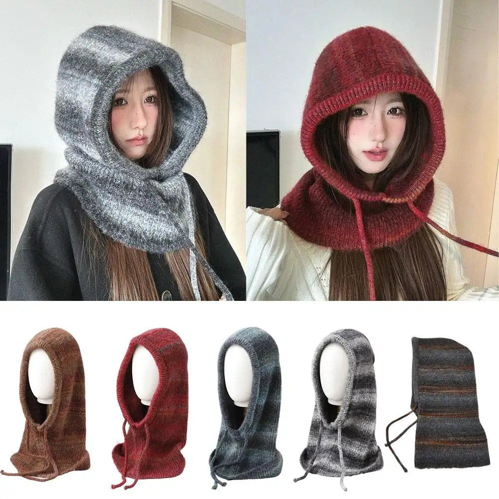 

Цельный шарф, шапки, ветрозащитный пуловер, шапка с капюшоном, теплые предметы, шерстяные вязаные шапки, модные принадлежности, зимние теплые шапки