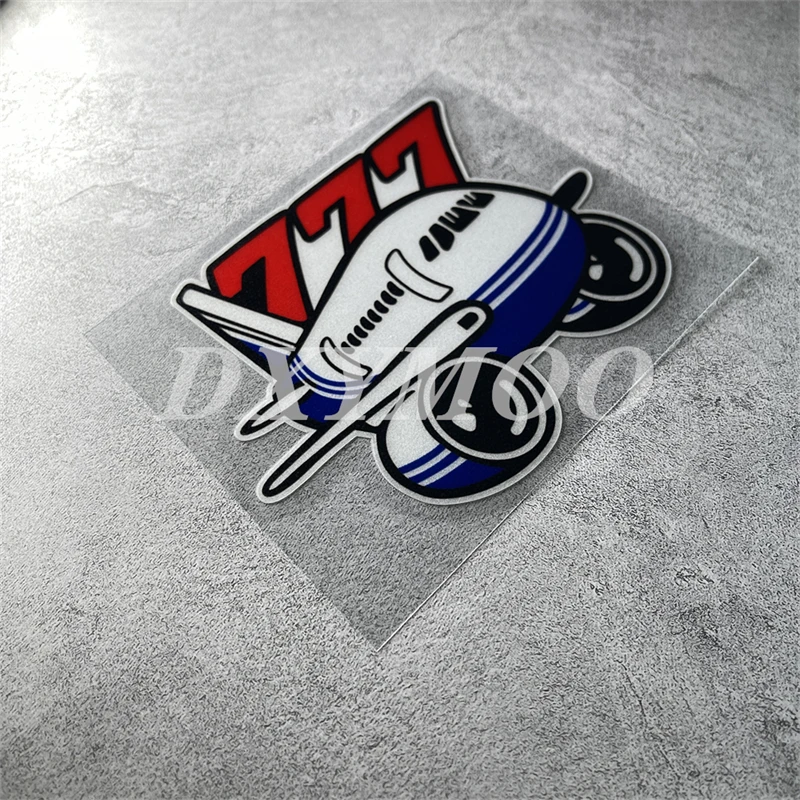 ملصقات DXYMOO Airplane Airbus Fighter 777 شريط فينيل للسيارة لنافذة شاحنة الكمبيوتر المحمول Motocross #1