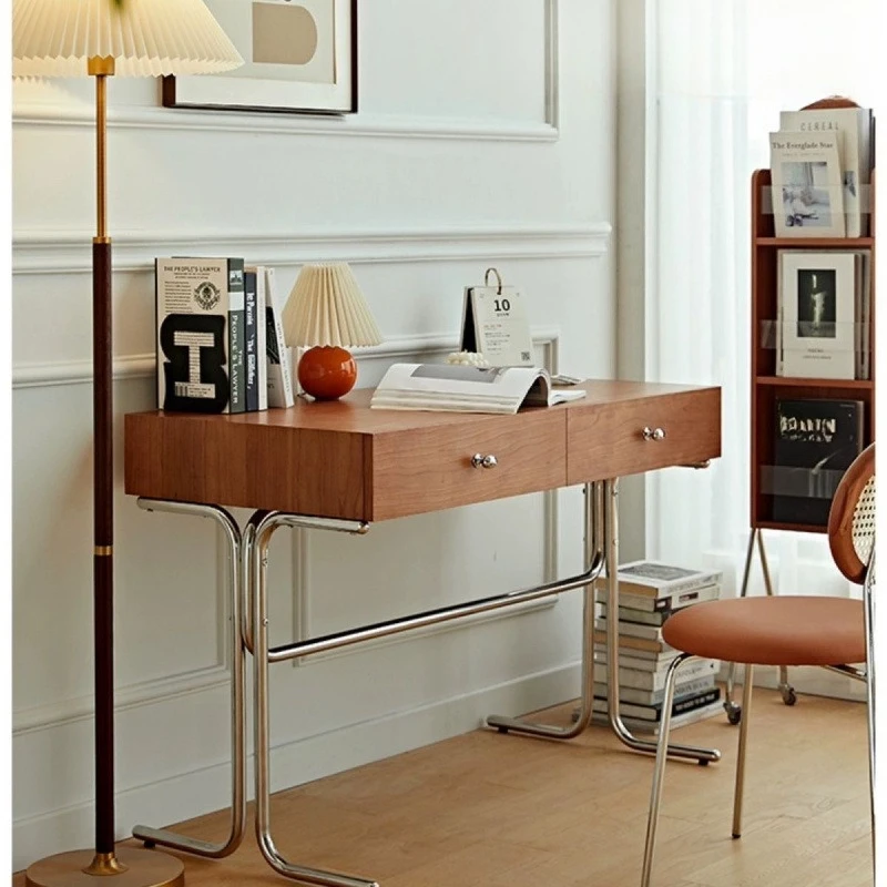 

Medieval small apartment household table simple computer desk office writing desk