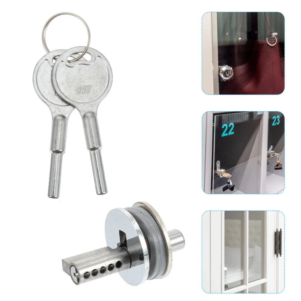 Sliding Glass Showcase Lock Cabinet Door Lock With Keys For Sliding Cabinets Jewelry Displays And Glass Showcases