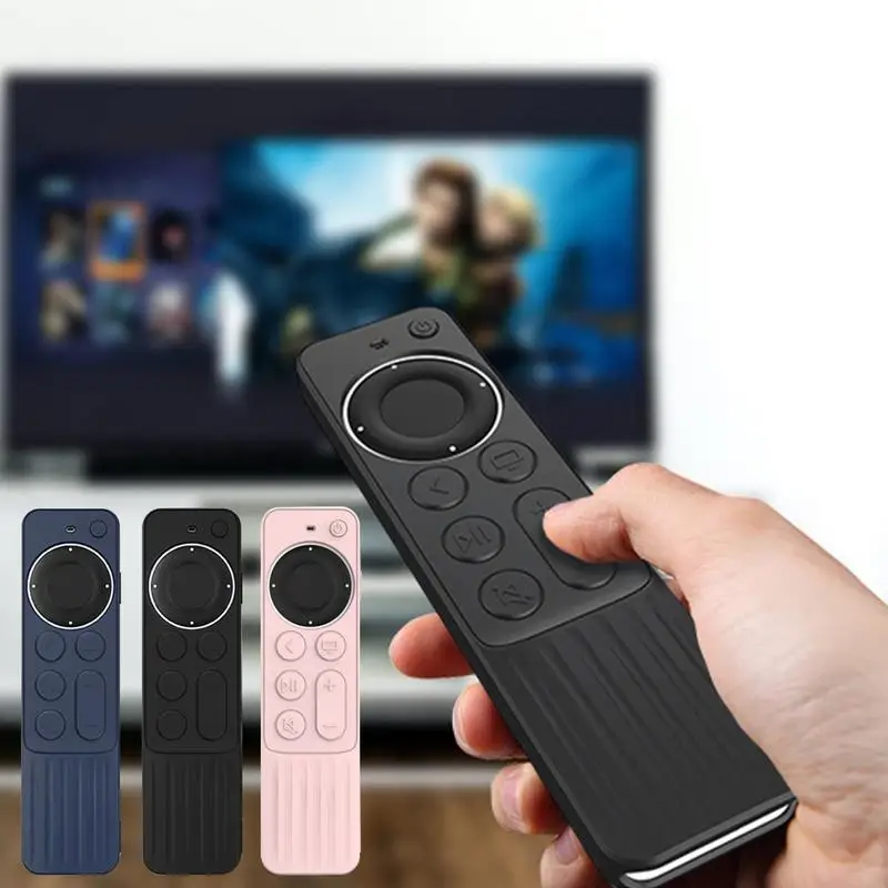 Silicone Protective Case ForApple TV 4K 2022 Durable Soft Cover ForSiri Remote Control Dustproof Shockproof Skin Sleeves