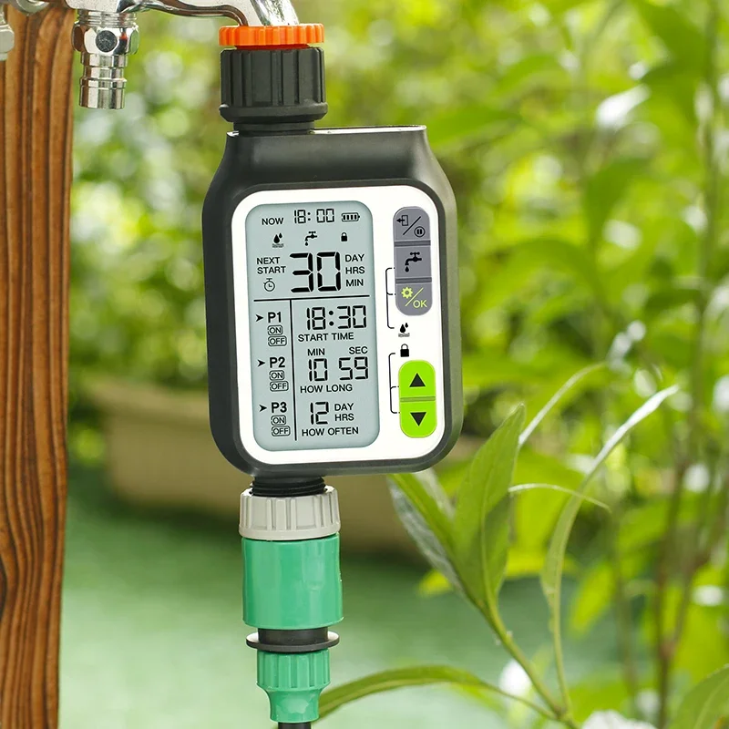 Rain Induction Large Screen Automatic Watering Machine Garden Watering Artifact Timing Intelligent Irrigator