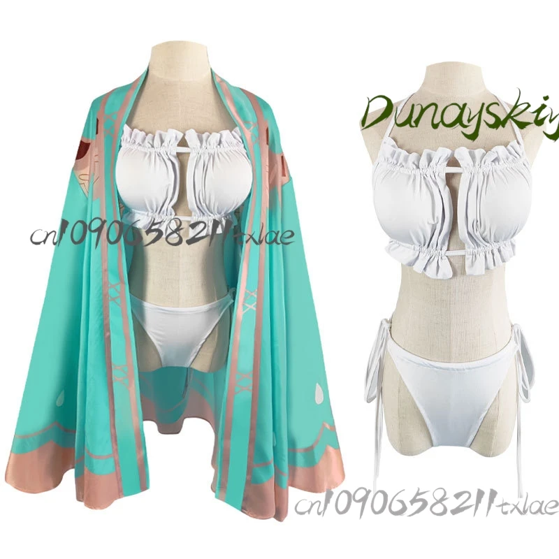 مجموعة أزياء جينشين إمباكت فينتي التنكرية مع شعر مستعار - زي ألعاب الرسوم المتحركة لتخرج الهالوين الصيفي