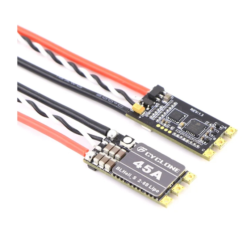 

ABDE-Blheli S 2-6S Lipo Brushless ESC Built-In Programmable RGB LED For RC FPV Drone Parts