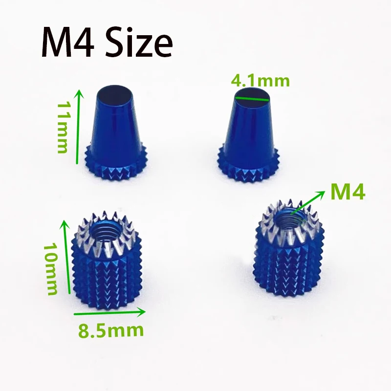 RC 리모컨 알루미늄 짐벌 엄지 스틱 엔드, M3 M4 미끄럼 방지 캡, FrSky JR 후타바 스펙트럼 라디오마스터 부품