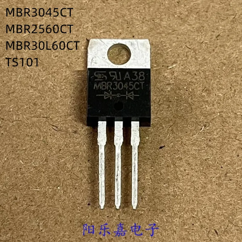 10Pcs/Lot MBR3045CT MBR2560CT MBR30L60CT TS101 TO-220 New Schottky Diode