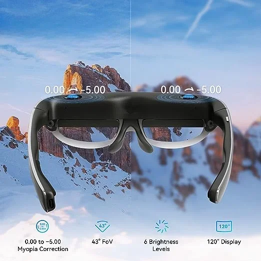 Gafas inteligentes portátiles Ar para Cine Móvil, lentes plegables ligeras, Hardware Ar Vr, novedad de 2023