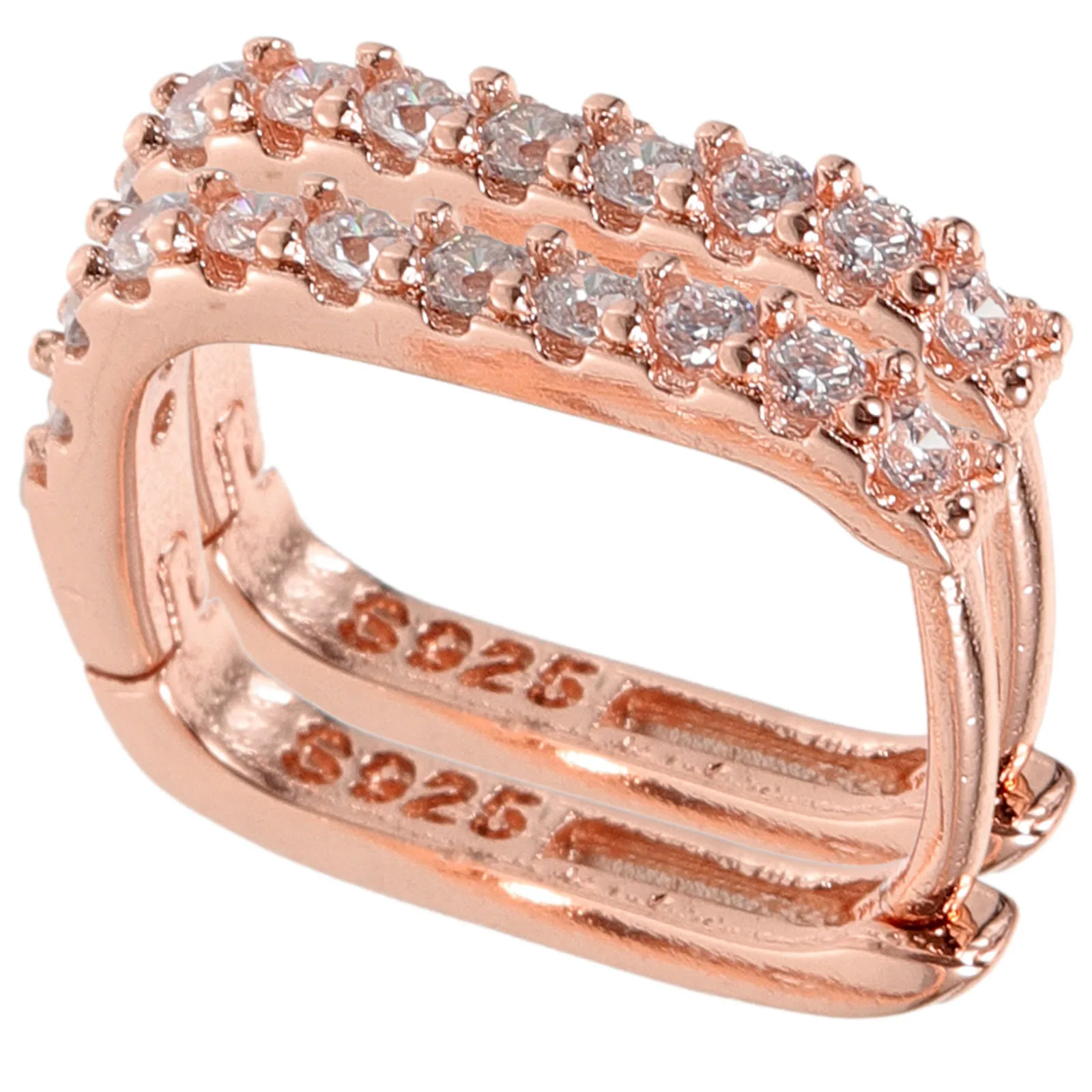 

1 Pair Zircon Chic Statement Earrings For Women Hoop Earrings Fashion Jewelry Durable Copper Daily Wear Banquet Gift Idea