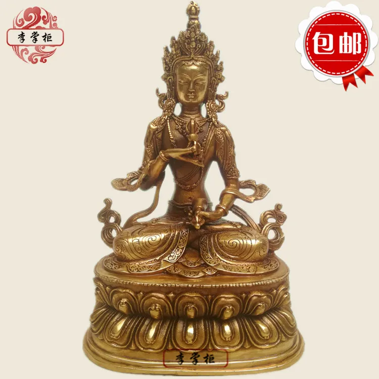 

Seven-inch Buddha statue pure copper tantric Tibetan Nepali two-seater vajrasattva Samantabhadra Bodhisattva can be hidden.