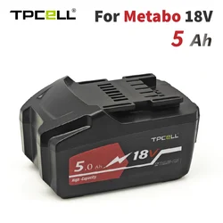 TPCELL 18V 5.0Ah Battery for Metabo Cordless Power Tool Replace for Metabo 18V 625592000 625591000 Backup Batteries