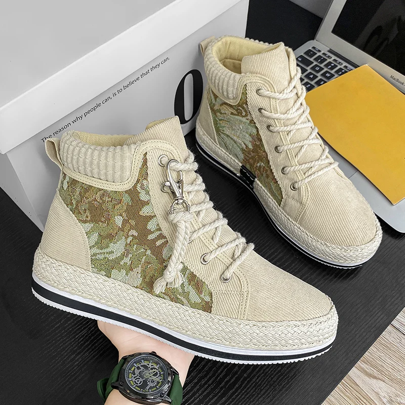 

Уличные ботинки Повседневные кроссовки Ботильоны для спорта и отдыха Мягкие и удобные мужские кроссовки Весна и осень Универсальные