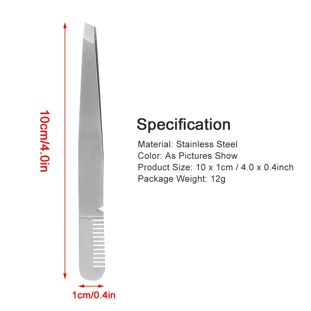 Eyebrow Tweezers Makeup Tweezers Stainless Steel Eyebrow Hair Removal Tweezer Facial Hair Removal Clips Makeup Beauty Tool