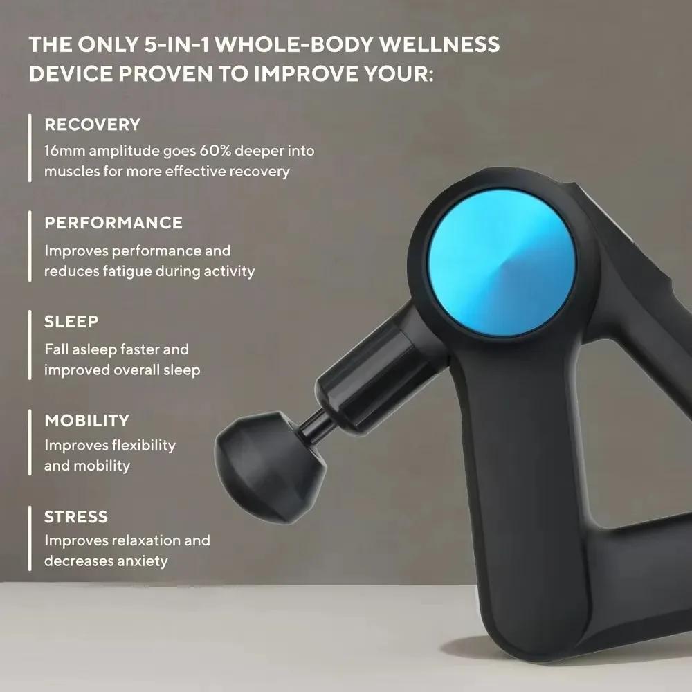 Pro Handheld Deep Tissue Massage Gun - Bluetooth Enabled Percussion Massage Gun & Personal Massager for Pain Relief Fascia Gun