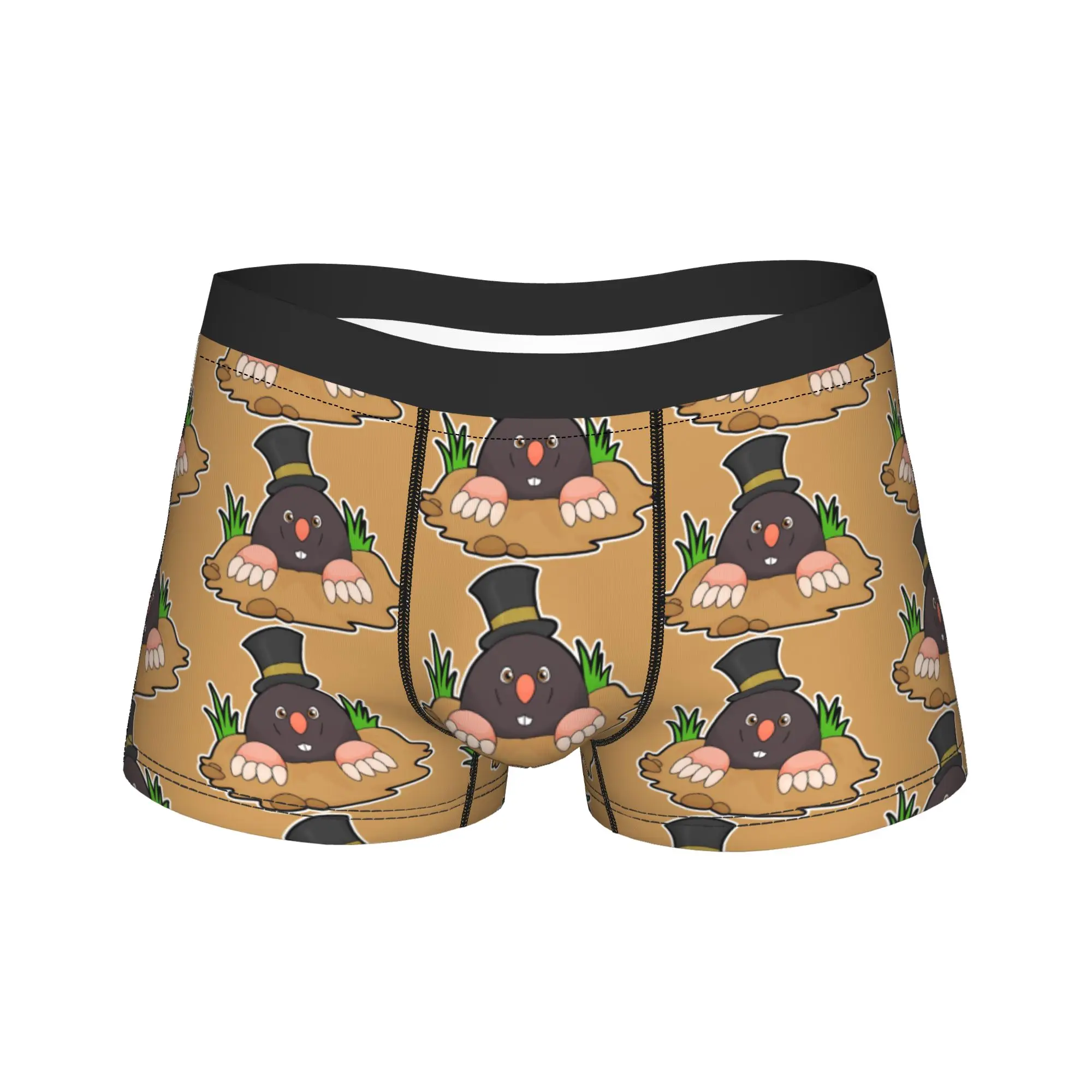 Men The Little Mole  Boxers GagGift Underwear  Boxer Shorts
