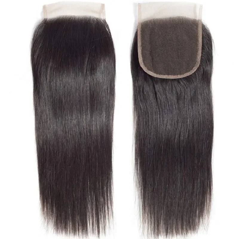 4X4 Transparenter Lace Closure Glattes Echthaar-Extensions 12A Brasilianisches Virgin Remy 100% Unverarbeitet Natürliche Farbe 1 Stück – Detail 2