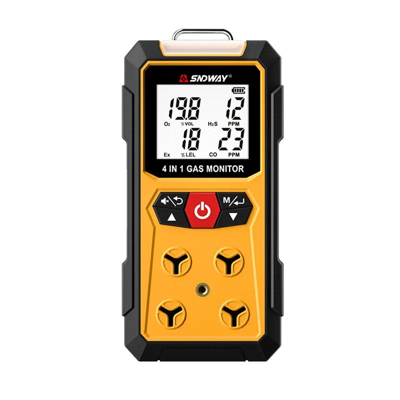 Four in one gas detector, combustible gas, oxygen, hydrogen sulfide, toxic and harmful detection, explosion-proof