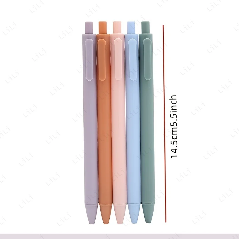 0.5mm 블랙 프레스 중성펜 과일 색상 외관 학생 필기펜 사무실 서명펜 아름답고 실용적