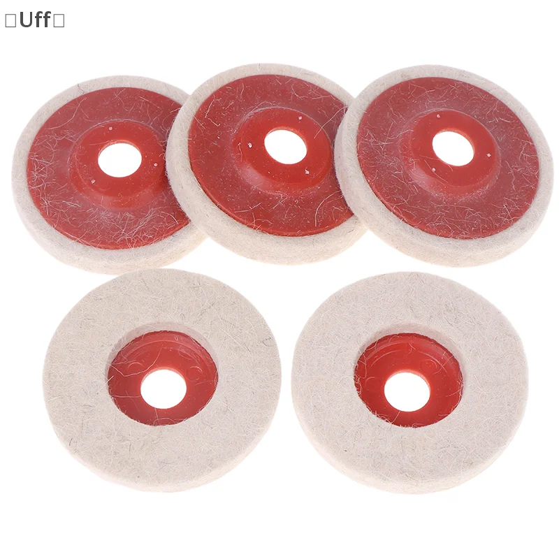 [CA74] 5pcs Wool Polishing Wheel Polishing Disc 85mm Angle Grinder Felt Grinding Disc For Metal Wood Glass Ceramic Marble