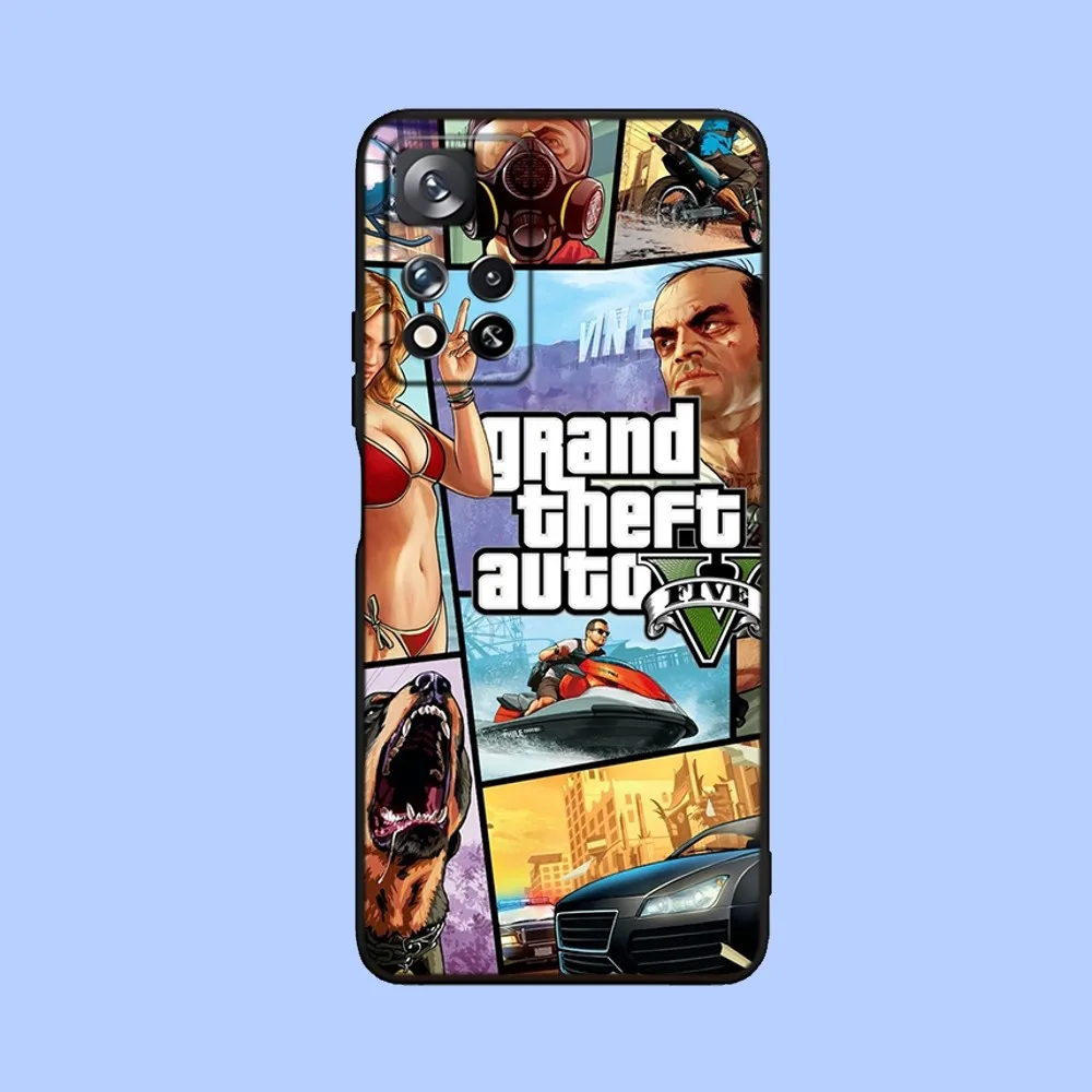 Game G-GTA 5 6 Vice City Phone Case For Samsung Galaxy A13,A21s,A22,A31,A32,A52,A53,A71,A80,A91 Soft Black Cover