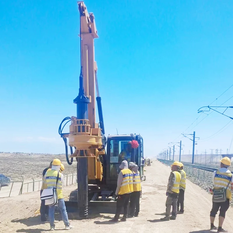 Customized Construction Foundation Pile Driving Equipment Crawler‑Type Lock Bar Pile Driver 38m Rotary Drilling Rig