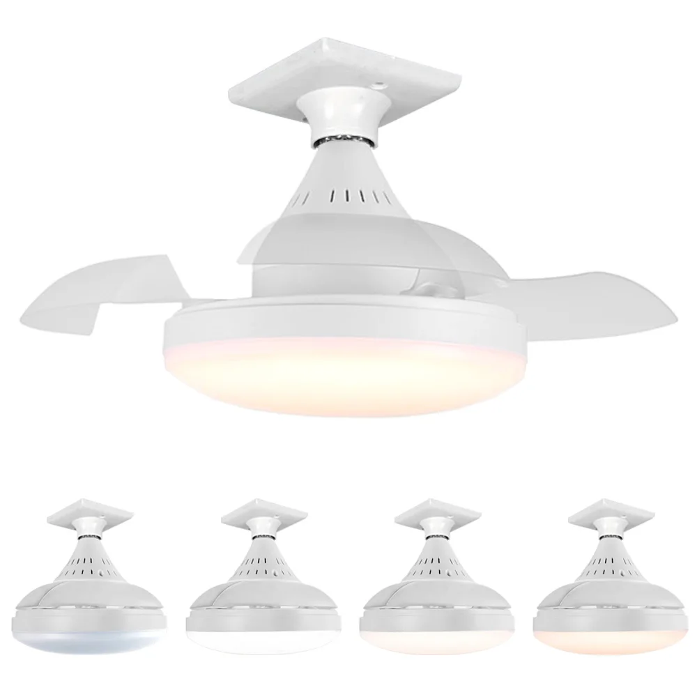 Smart LED Ceiling Fan Light Remote Control + APP Adjustable Color Temperature Brightness Lamps Living Room Bedroom Indoor Lights