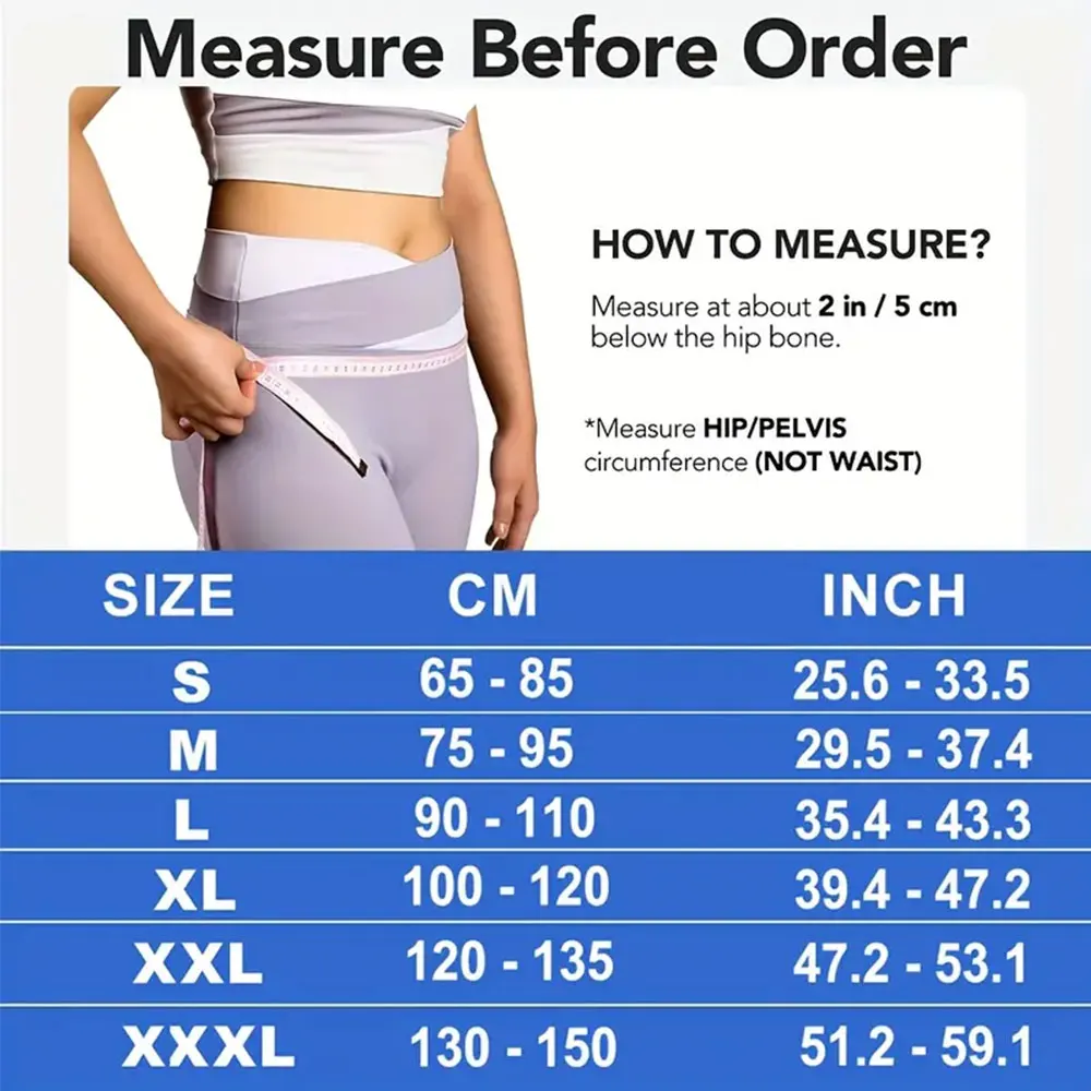 Sacroiliac Hip Belt for Women Men That Alleviates Sciatic, Lower Back, Leg and Sacral Nerve Pain Caused By Si Joint Dysfunction