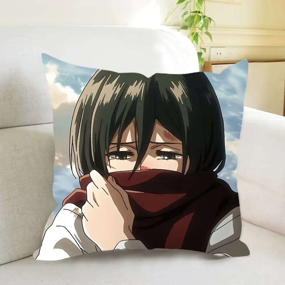 

Anime Mikasa Ackerman Pillow Covers Decorative Cushions Cover for Sofa Sleeping Pillows High Quality Luxury Cushion Cover Home