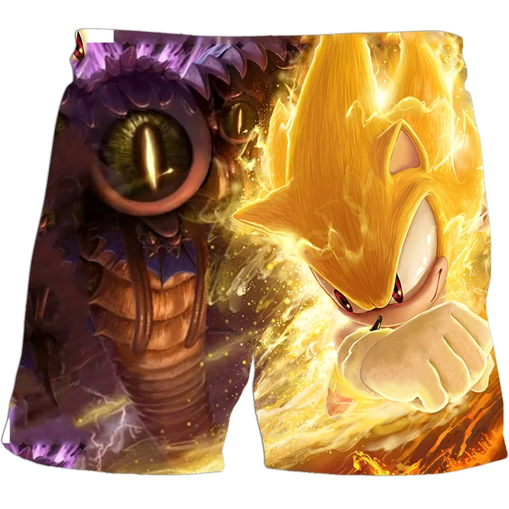 Sonic The Hedgehog Girls Boys Harajuku Beach pants for children Couples Clothes pants For Kids 3D Cartoon Print shorts pants