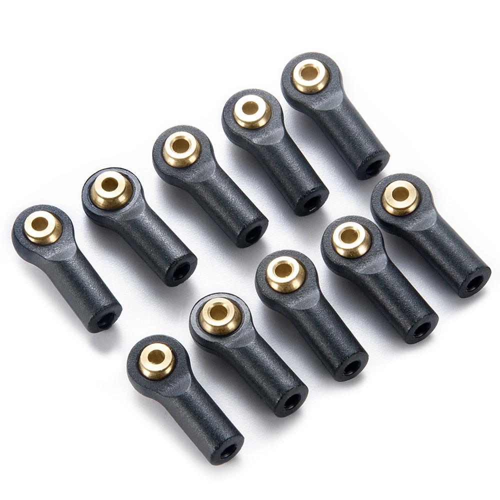 AXSPEED 10PCS M2 Rod Ends Link Balls Plastic Head Linkage Joints for 1/24 RC Crawler Axial SCX24 All Series JLU Gladiator Parts