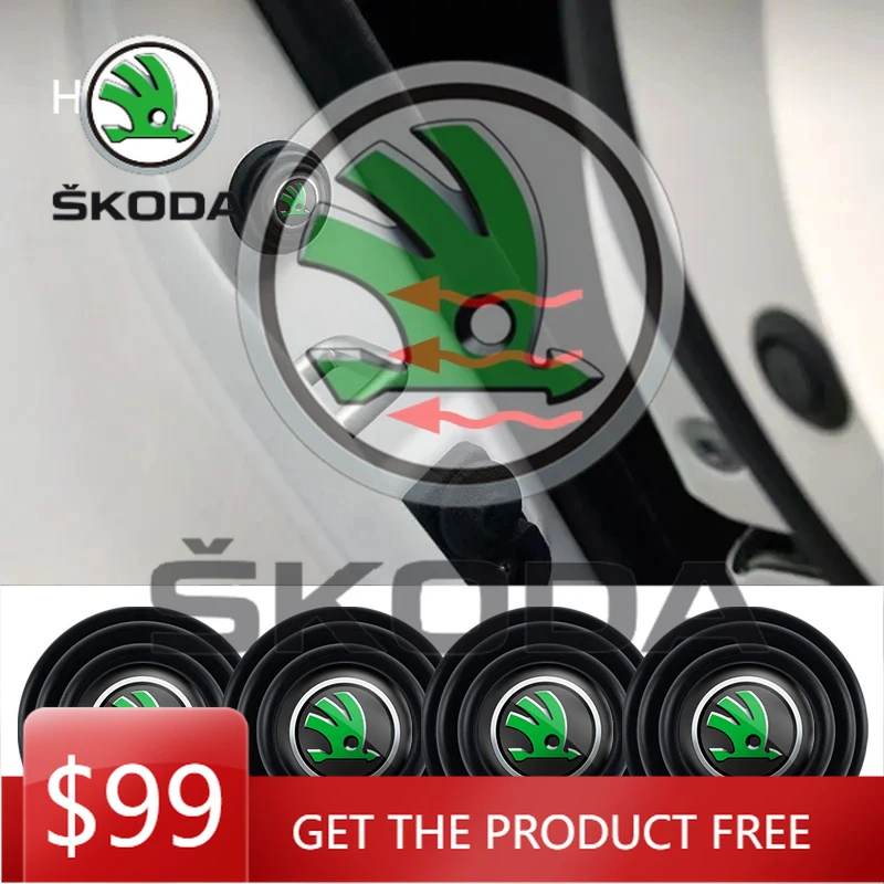 

Новые 4 шт. накладки на двери автомобиля Skoda: противоударные, шумопоглощающие, буферные прокладки для интерьера авто Skoda Fabia, Yeti, Superb, Kodiaq