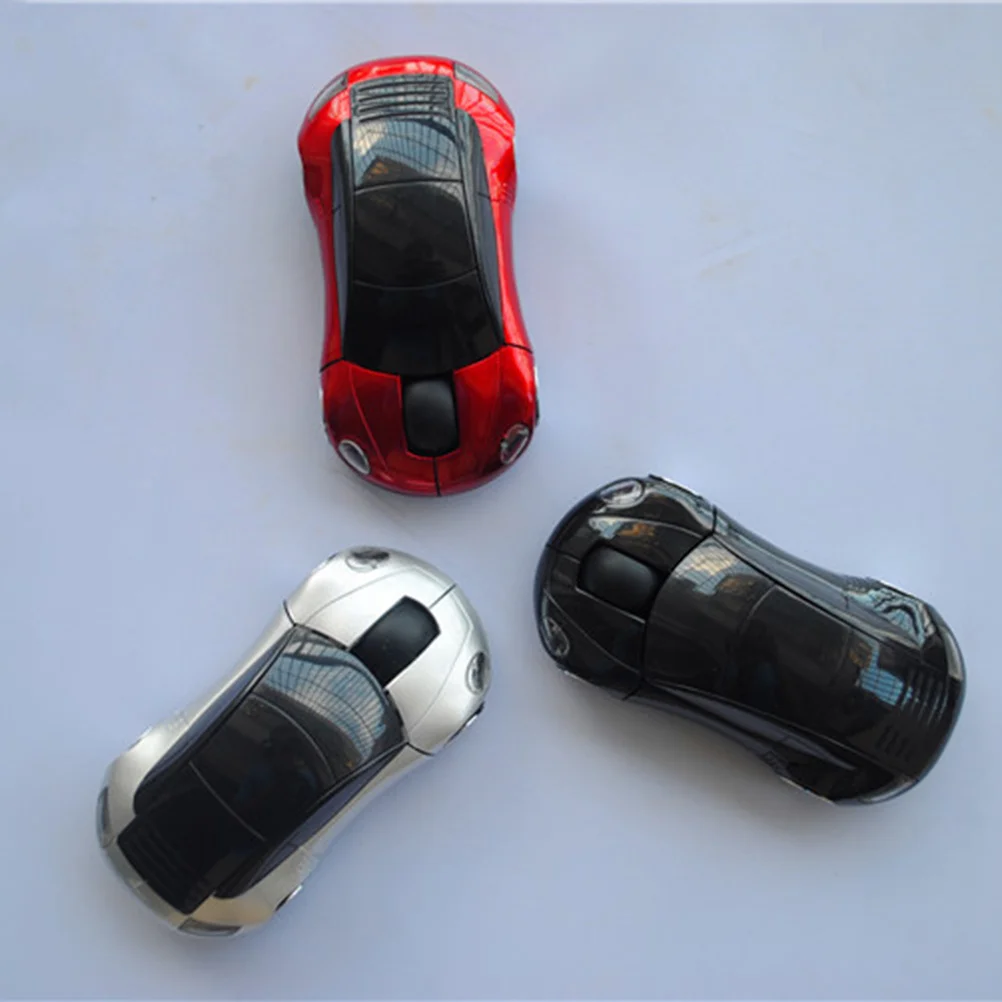 

Wireless 1600 Mini Wireless Portable Usb Optical Gaming Optical Mouse Mouse For Pc Laptop Silver Car Shape Design