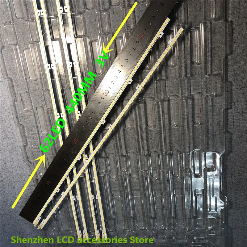 

Для Samsung UA40D5000PR BN64-01639A 2011SVS40-56K-H1-1CH-PV 2011SVS40-FHD-5K6K-LEFT 1 шт. = 62 светодиода 440 мм 100% Новинка