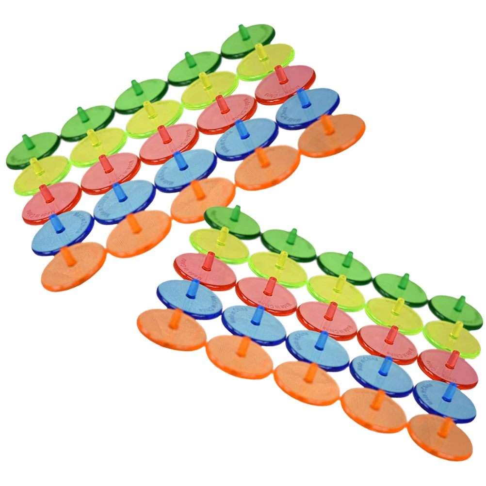 

50pcs Golf Ball Position Markers Round Plastic Markers Low Friction Long Service Life Wear Resistant Stable Trajectory