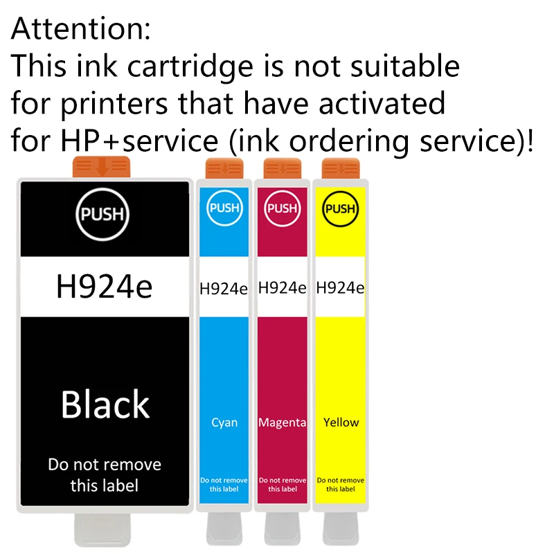 924E 924XL 924 Wkład atramentowy kompatybilny z drukarkami HP OfficeJet Pro 8135e 8134e 8132e 8122e 8124e 8125e 8120e 8130e — zdjęcie produktu 3