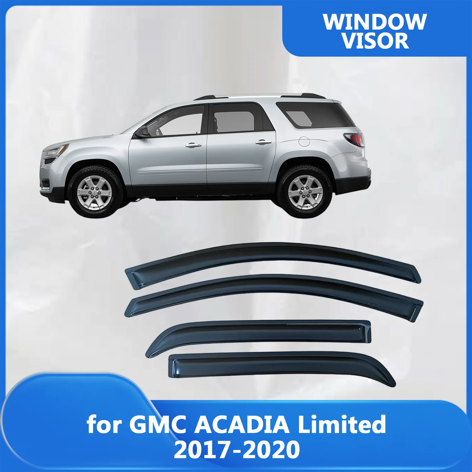 

Window Visor for GMC ACADIA Limited 2017 2018 2019 2020 2021 2022 2023 2024 Wind Deflectors Rain Guards Door Visor Vent Shades