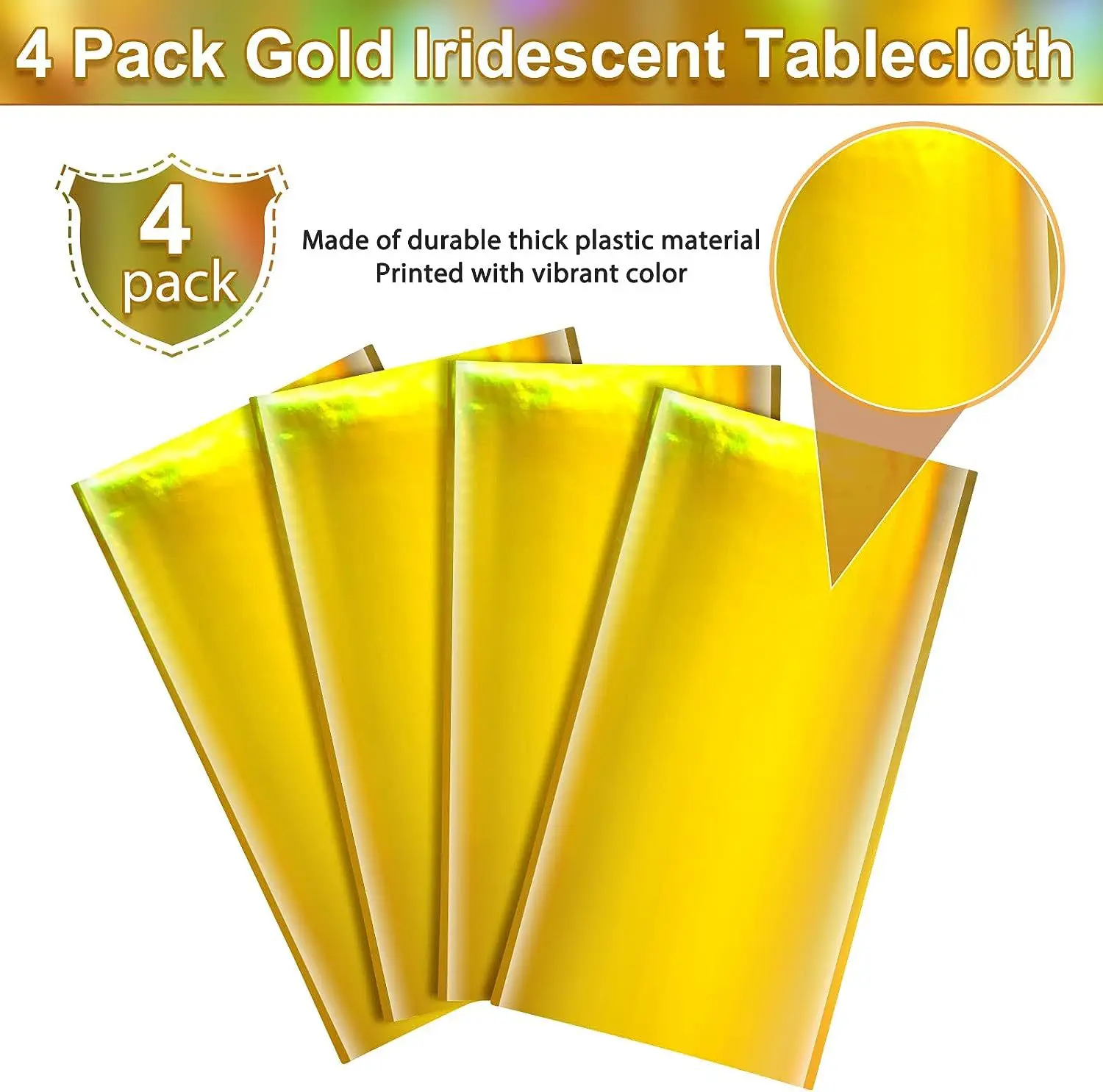 Iridescence Laser Aluminum Foil Tablecloths Disposable Metallic Laser Shiny Table Cover Wedding Birthday Party Table Decoration