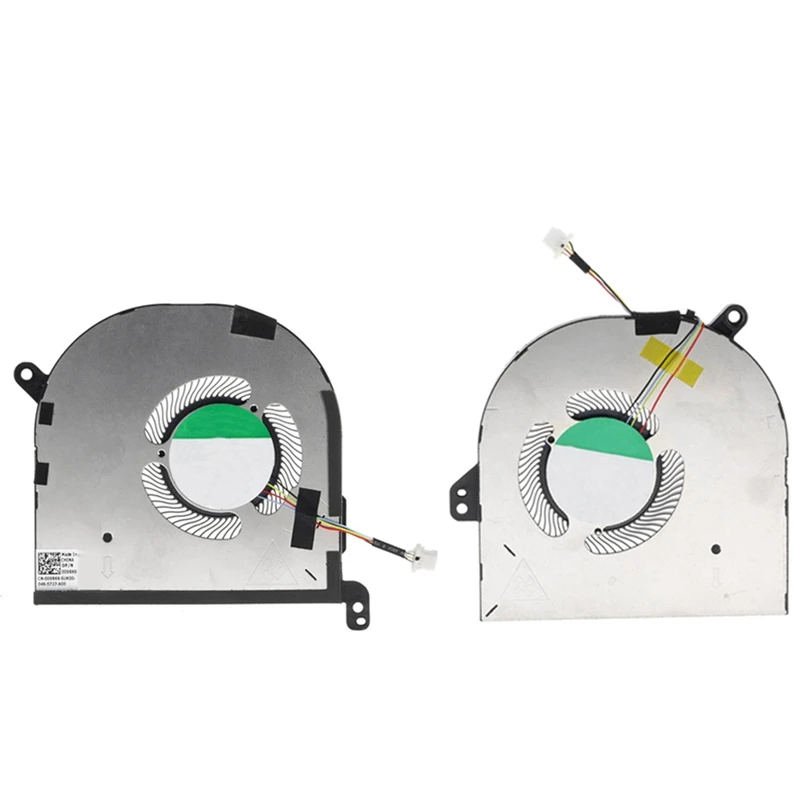 مروحة تبريد وحدة المعالجة المركزية + وحدة معالجة الرسومات لـ DELL XPS 15 9500 9510 Dell Precision 5550 009RK6 سهلة الاستخدام