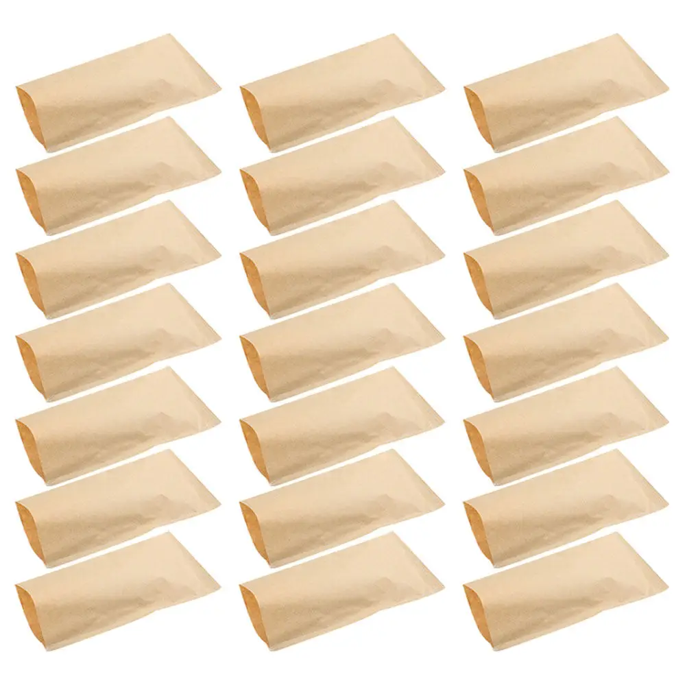 100Pcs Seed Storage Bags Kraft Paper Brown Portable Garden Breeding Pouches Multi Functional Corn Wheat Rice Packaging Storage
