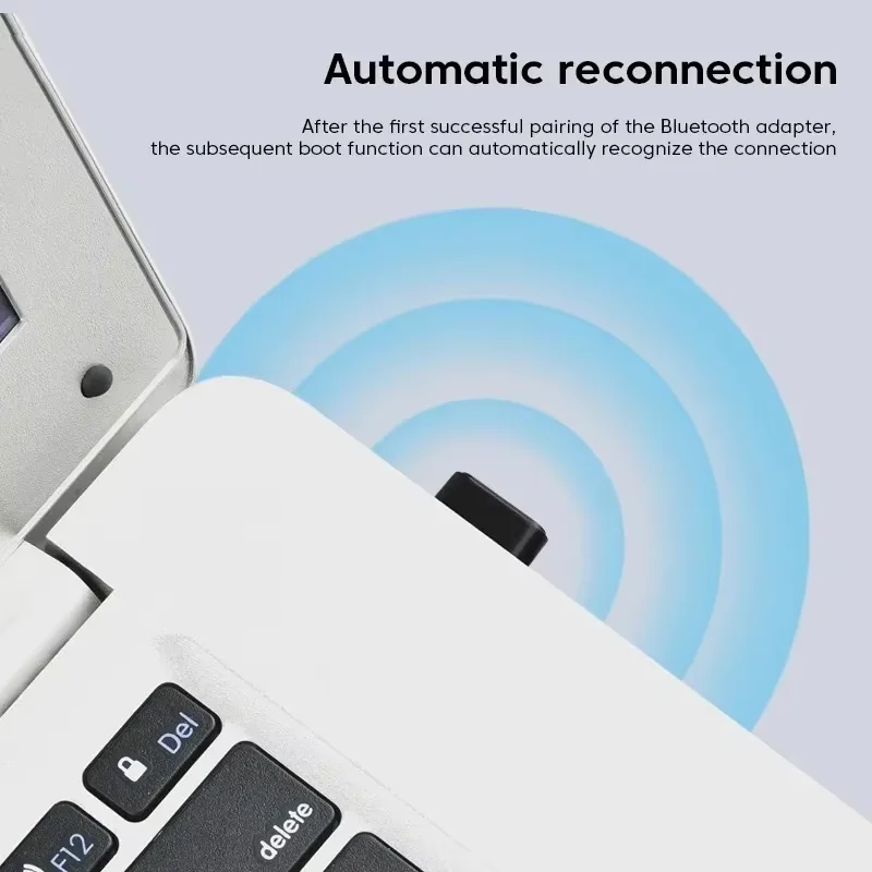 Adaptor Bluetooth 5.4 Adaptor Bluetooth USB untuk PC Dongle Mouse Nirkabel Keyboard Penerima Audio Musik Pemancar USB