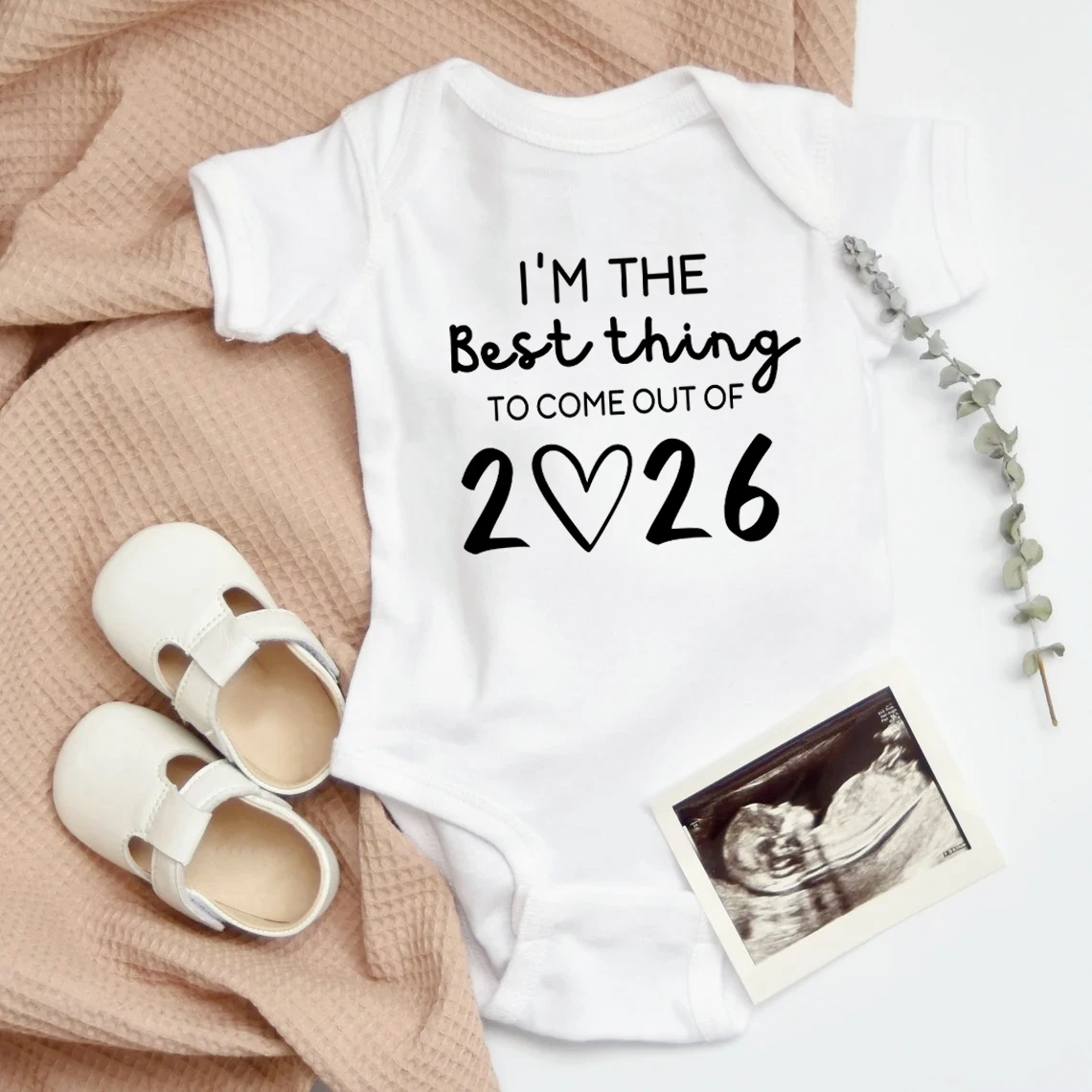 I'm The Best Thing 2026 Neugeborenen-Bodys für den Sommer, kurzärmelige Baby-Strampler, Baby-Jungen- und Mädchen-Overalls, Kleidung