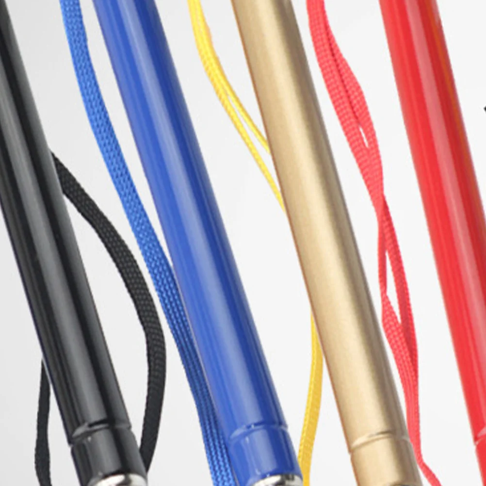 Touch Control Teaching Rod Telescopic Stainless Steel Retractable Pointer For Classroom Presenters Teachers Students Golden