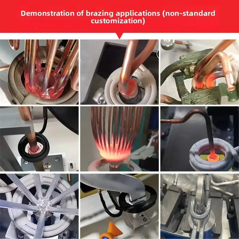High Frequency 15KW Induction Heating Machine New Condition Metal Material for Furnace Induction Heating