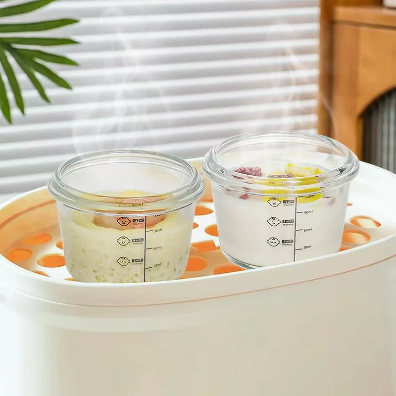 Heat Resistant Kids Food Supplement Box Fruit Mini Food Box High Borosilicate Glass Bowl Suitable For Daily Use