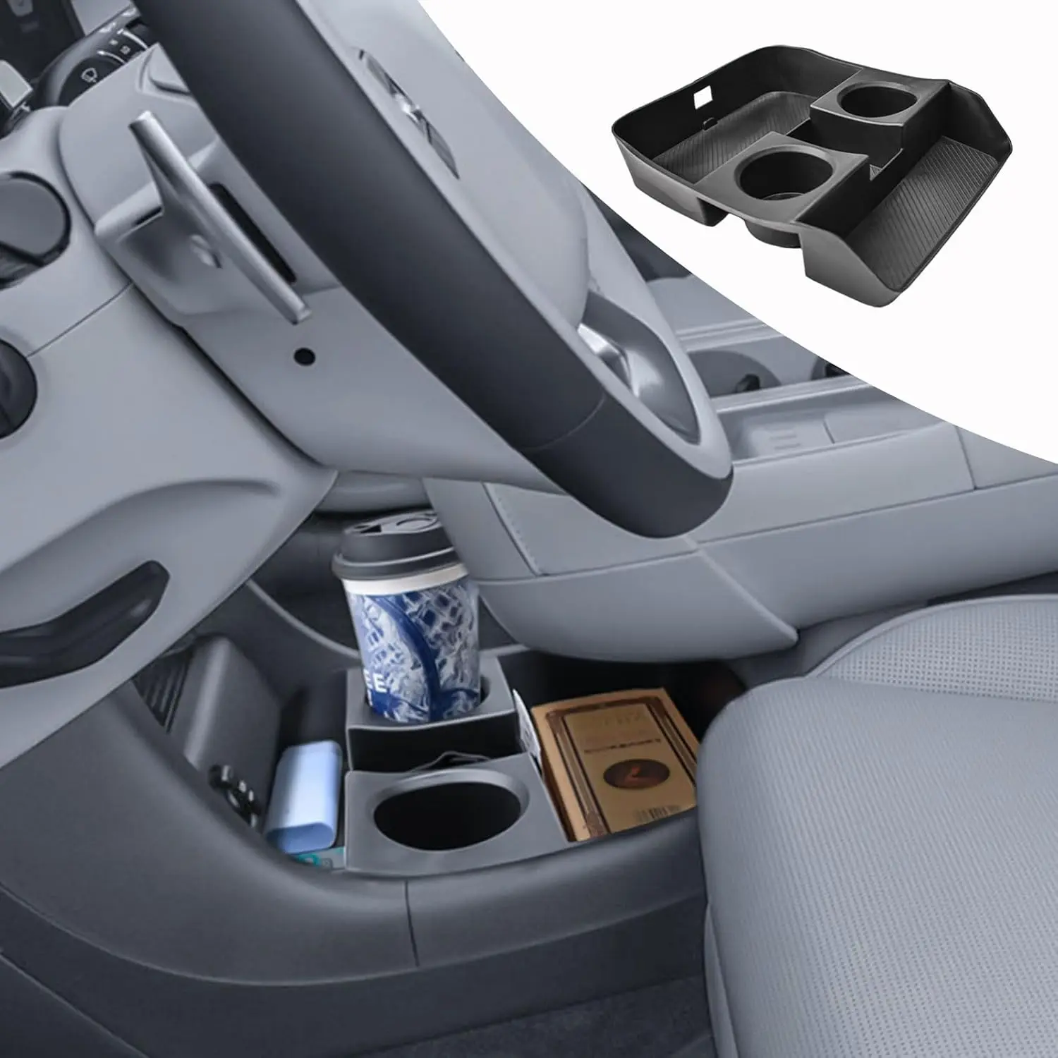 

RUNROAD Center Console Cup Holder For 2026 Hyundai Palisade Accessories Car Center Console Organizer Armrest Floor Storage Tray